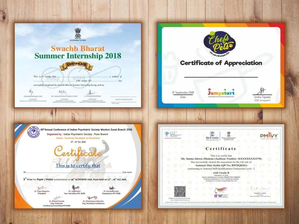Certificate Printing Hartlepool