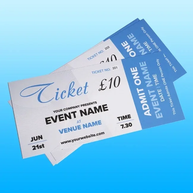 Tickets Printing Hartlepool