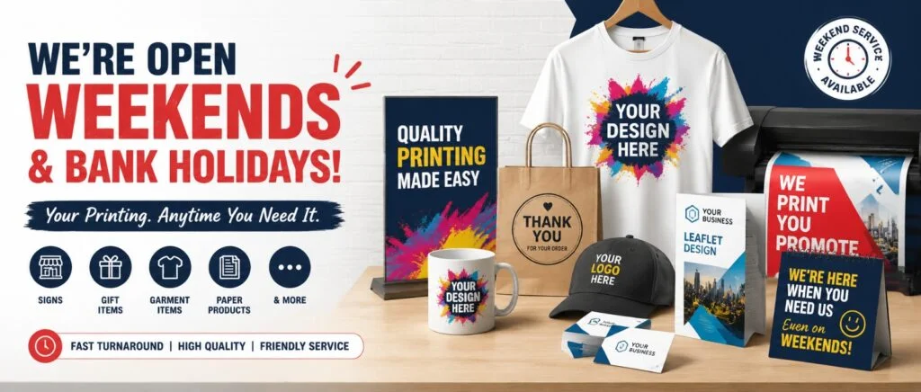 Weekend Printing Service Hartlepool